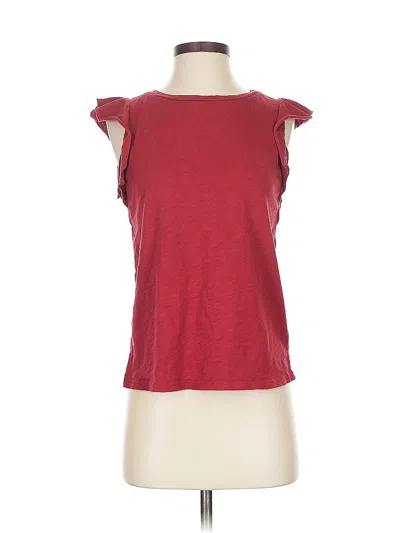 Pre-owned Velvet By Graham & Spencer Sleeveless T-shirt In Red