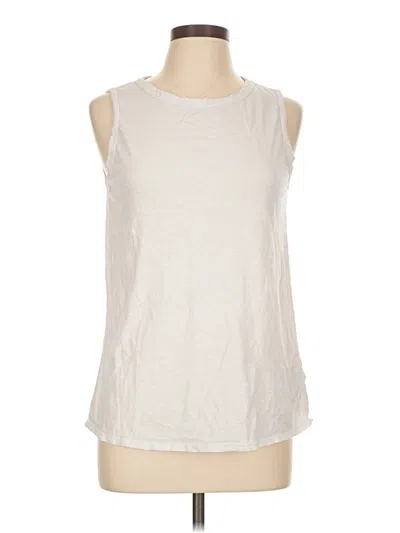 Pre-owned Velvet By Graham & Spencer Sleeveless T-shirt In Ivory