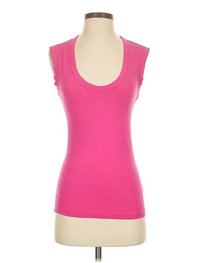 Pre-owned Velvet By Graham & Spencer Sleeveless T-shirt In Pink