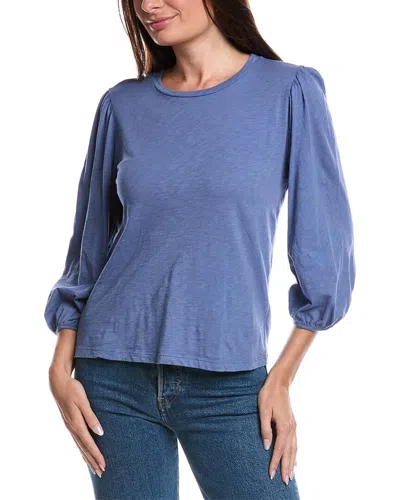 Velvet By Graham & Spencer Slub Top In Blue
