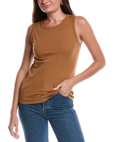 Velvet By Graham & Spencer Solid Tank In Brown