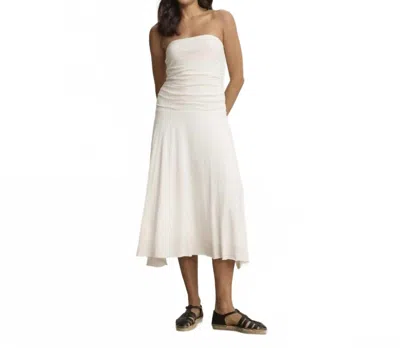 Velvet By Graham & Spencer Sonia Dress In Parchment In White