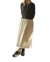Velvet By Graham & Spencer Sophia Skirt In Off White In Neutral