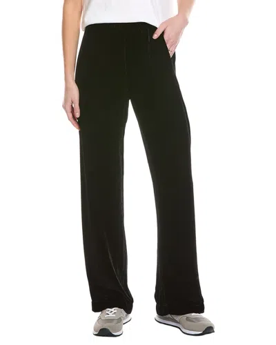 Velvet By Graham & Spencer Sorine Velvet Silk-blend Pant In Black
