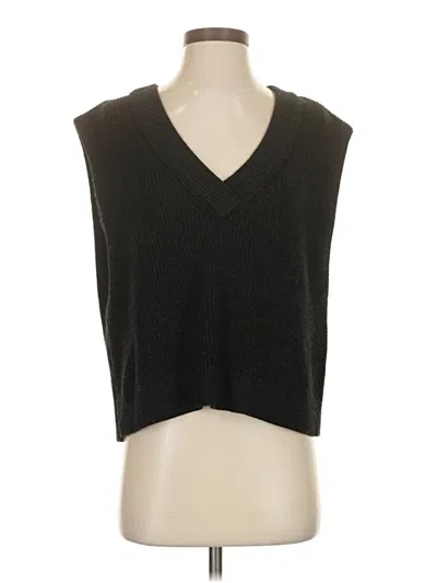 Pre-owned Velvet By Graham & Spencer Sweater Vest In Black