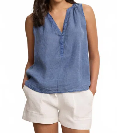 Velvet By Graham & Spencer Tacy Top In Indigo In Blue