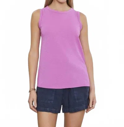 Velvet By Graham & Spencer Taurus Sleeveless Tee In Orchid In Purple