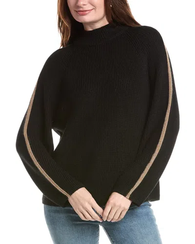 Velvet By Graham & Spencer Teagan Wool-blend Sweater In Black