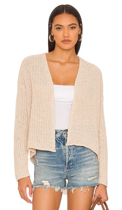 Velvet By Graham & Spencer Terrah Cardigan In Beige