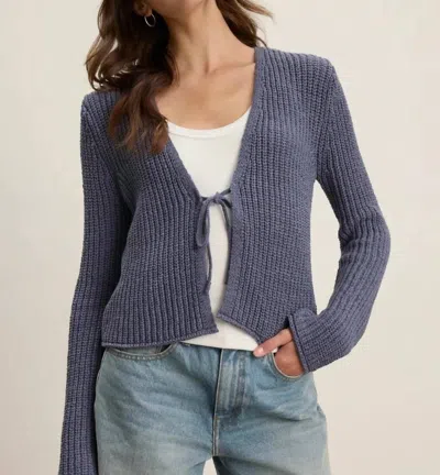 Velvet By Graham & Spencer Thalia Cardigan In Atlas In Blue