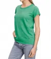 Velvet By Graham & Spencer Tilly Original Short Sleeve Tee In Grass In Green