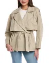 Velvet By Graham & Spencer Trench Jacket In Brown