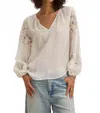 Velvet By Graham & Spencer Tyra Blouse In Cream In Neutral