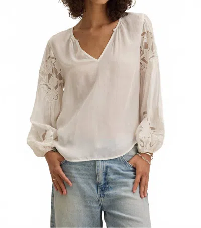 Velvet By Graham & Spencer Tyra Blouse In Cream In Neutral