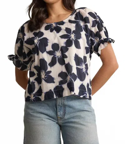 Velvet By Graham & Spencer Velvet Delilah Blouse In Asul In Multi