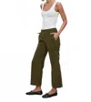 Velvet By Graham & Spencer Vera Corduroy Wide Leg Pants In Aloe In Green