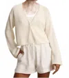 Velvet By Graham & Spencer Verity Cardigan Sweater In Milk In Neutral