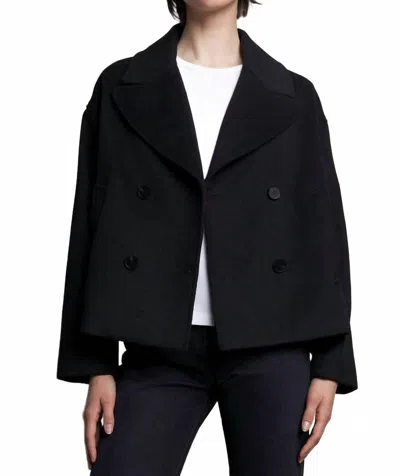 Velvet By Graham & Spencer Westwood 06 Wool Peacoat In Black