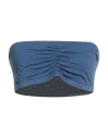 Velvet By Graham & Spencer Woman Top Blue Size M Cotton, Elastane
