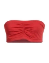 Velvet By Graham & Spencer Woman Top Red Size M Cotton, Elastane In Red