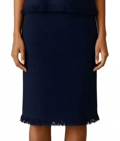 Velvet By Graham & Spencer Women's Blythe Knit Skirt In Navy In Blue