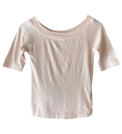 Velvet By Graham & Spencer Women's Lucille Short Sleeve Tee In Ballet In White