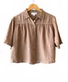 Velvet By Graham & Spencer Women's Rowan Linen Top In Nomad In Neutral