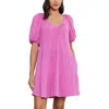 Velvet By Graham & Spencer Womens Mini Tiered Mini Dress In Pink