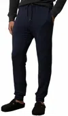 Velvet By Graham & Spencer York Drawstring Jogger Pant In Navy In Blue
