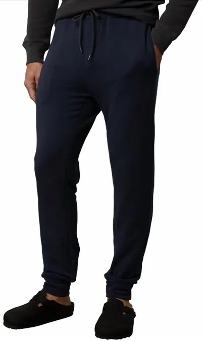 Velvet By Graham & Spencer York Drawstring Jogger Pant In Navy In Blue