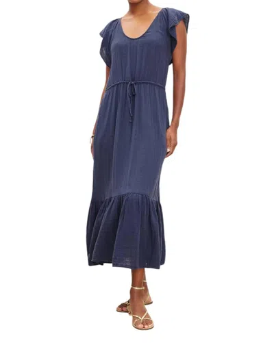Velvet By Graham & Spencer Adalyn Dress In Cadet In Blue