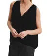 Velvet By Graham & Spencer Adelle Silk Velvet Top In Black In Black