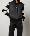 Velvet By Graham & Spencer Alicia Puffer Vest In Black In Black