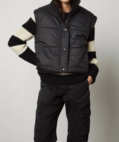 Velvet By Graham & Spencer Alicia Puffer Vest In Black
