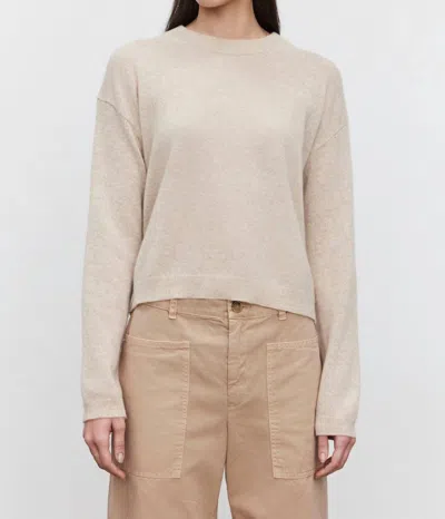 Velvet By Graham & Spencer Brooklyn Cashmere Sweater In Sand In Beige