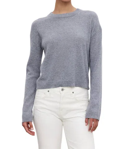 Velvet By Graham & Spencer Brooklyn Sweater In Heather Gray In Grey