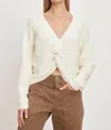Velvet By Graham & Spencer Caitlyn Sweater In Milk In Beige