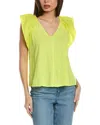 VELVET BY GRAHAM & SPENCER CARLY SILK-TRIM TOP