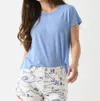 VELVET BY GRAHAM & SPENCER CASEY TEE IN CHILL