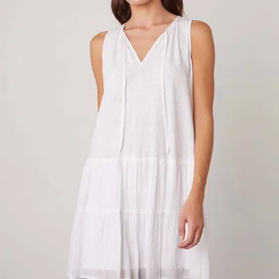 Velvet By Graham & Spencer Diem Dress In White In Multi