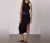 Velvet By Graham & Spencer Ella Midi Skirt In Black In Black