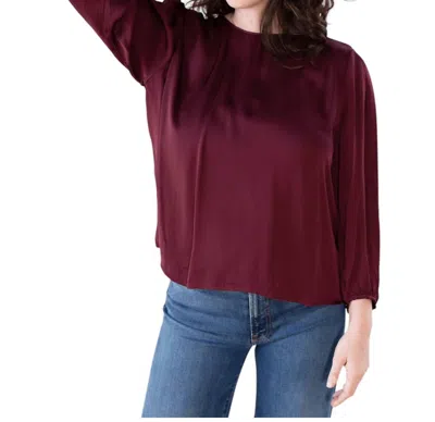 Velvet By Graham & Spencer Esme Satin Top In Magenta In Pink