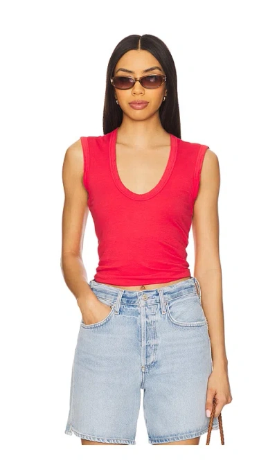 Velvet By Graham & Spencer Estina Top In Red