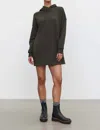 Velvet By Graham & Spencer Etta Fleece Hoodie Dress In Thicket In Multi