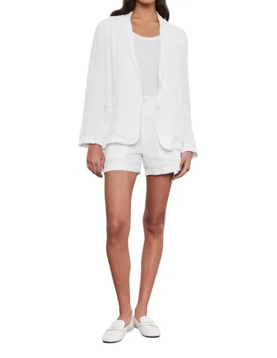 Velvet By Graham & Spencer Fallon Shorts In White
