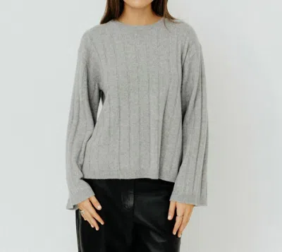 Velvet By Graham & Spencer Fillmore Sweater In Fog In Multi
