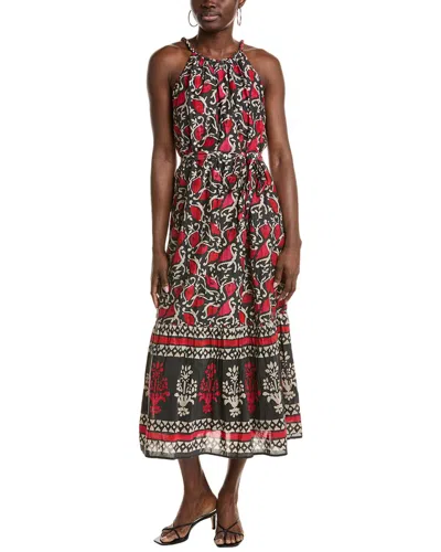 Velvet By Graham & Spencer Ghita Silk-blend Maxi Dress In Red