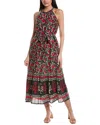 Velvet By Graham & Spencer Womens Printed Silk Shift Dress In Red