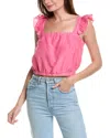 VELVET BY GRAHAM & SPENCER GRACEN SILK-BLEND TOP