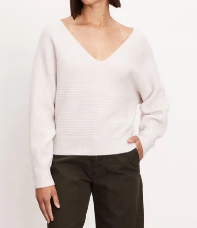 Velvet By Graham & Spencer Jodie Dolman Sweater In Snow In White